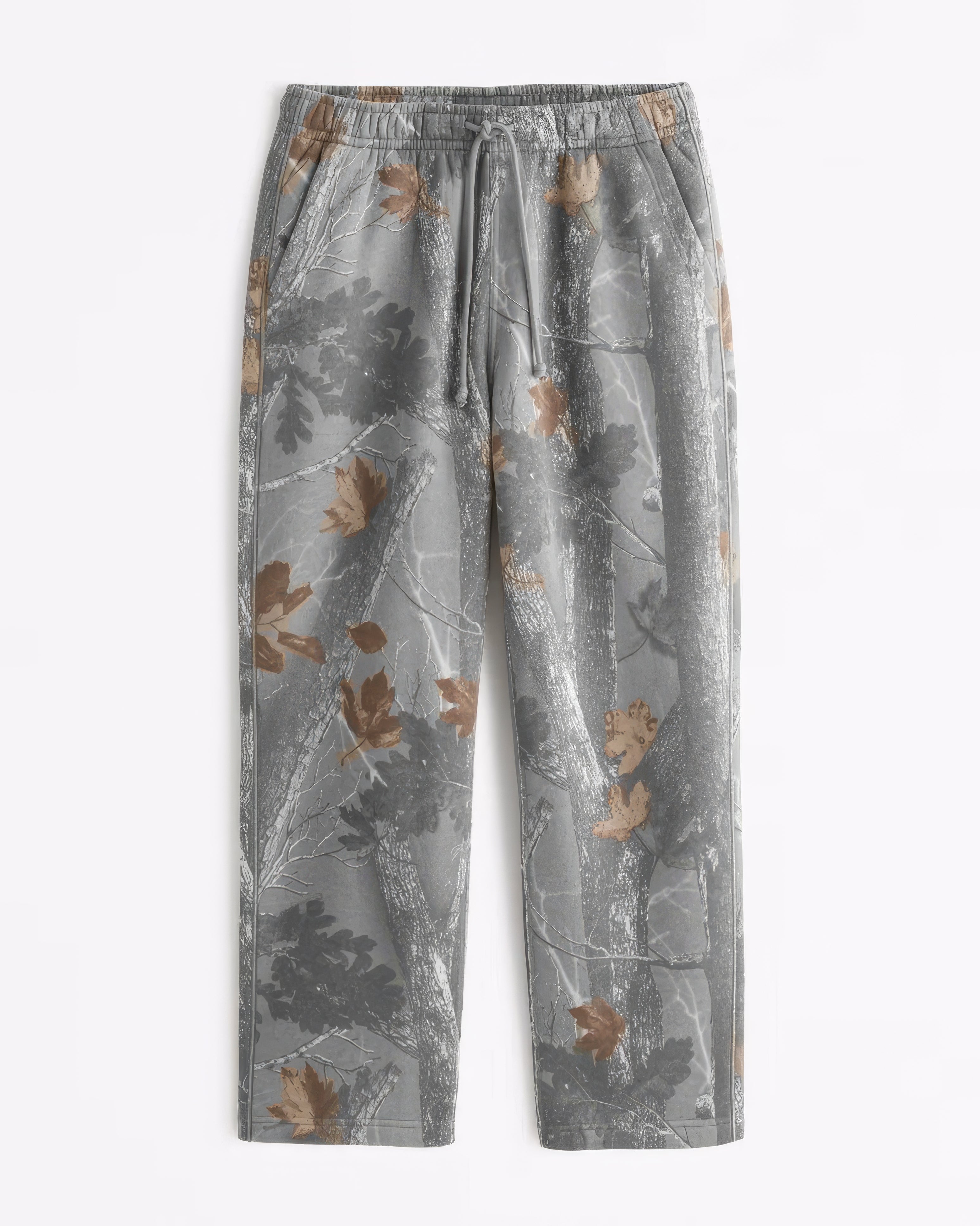 WIDE LEG CAMO SWEATPANTS