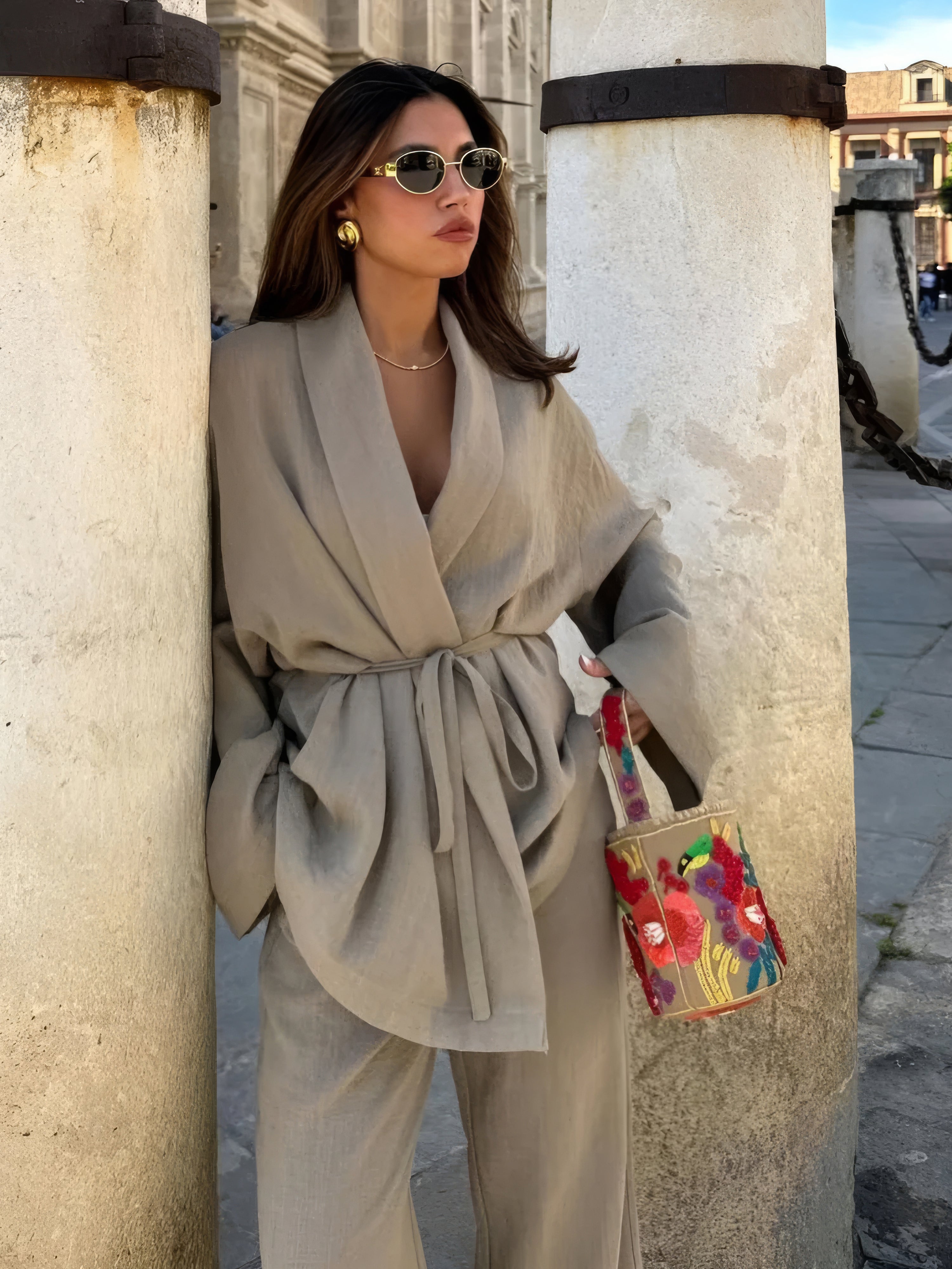 MAYA | KIMONO LINEN SET