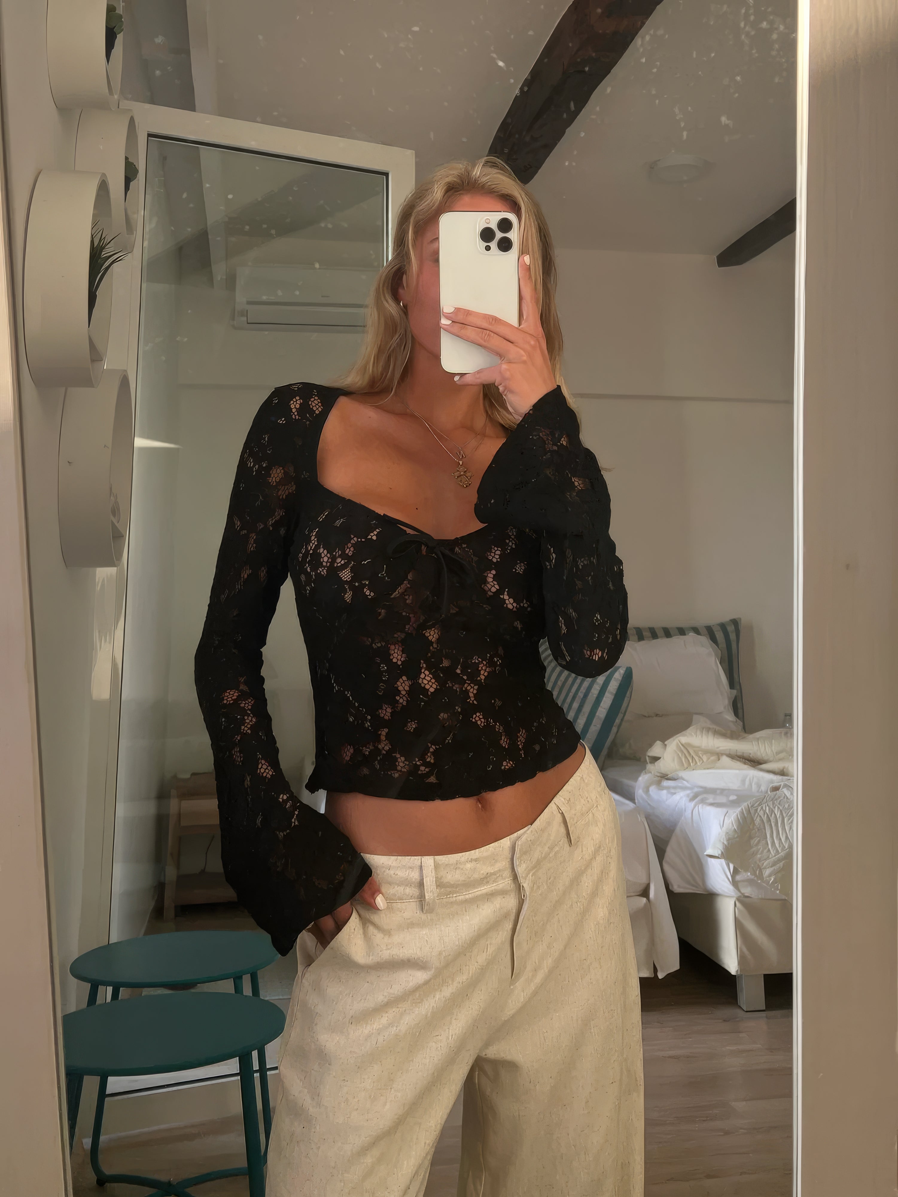 CLAIRE | LACE TOP